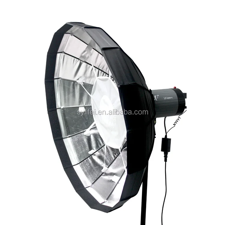2015 New Hotsale Cloth Beauty Dish /Softbox with Grid 120cm Silver Inside 16ribs