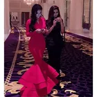 2020 Red Mermaid Prom Dress Formal Long Evening Gowns Party Wear