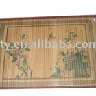 Printed bamboo carpet and rug