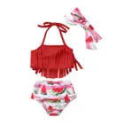 New Design Colorful Printing Baby Girls Kids Bikini Swimwear