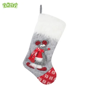 mouse decoration gift felt ornament christmas stocking sock