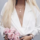 Gift Choker Necklace Custom Stainless Steel Rose Gold Heart Charm Pendant Love Choker Dainty Necklace