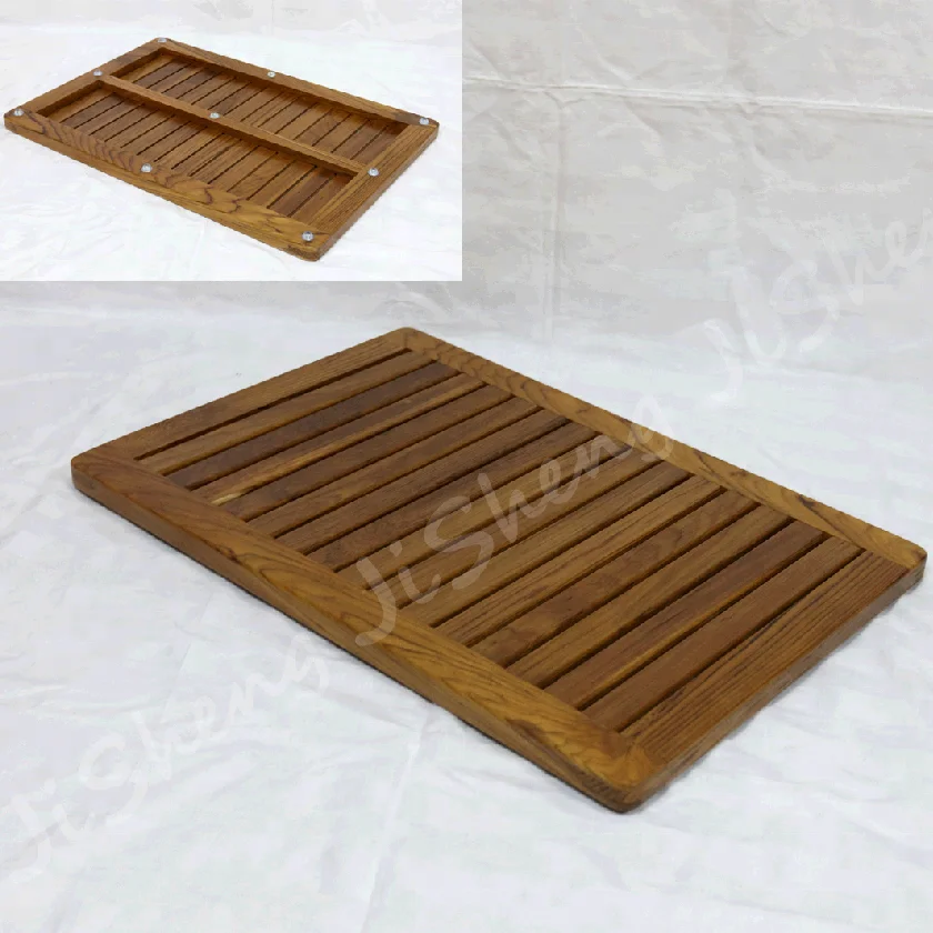 Heavy Duty Natürliche oder Dusche Boden Fuß Teppich Teak Holz Bad Bad Matte