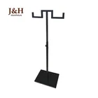 Black Single Steel Handbag Show Display Stand Bag Display Holder For Store