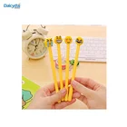 Gel Pen Gift Novelty Funny 0.38mm Black Refill Cool Stationery Smiley Emoji Face Neutral