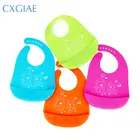 Easy to clean Dirt resistant waterproof silicone baby bib