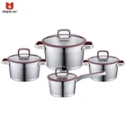 New design low price stainless steel hotel restaurant cookware cooking set