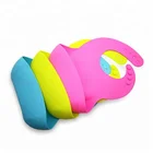 FDA Approved Waterproof Easily Wipes Clean Comfortable Soft Silicone Baby Bibs