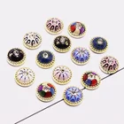 Acrylic transparent shiny round decorative buckle, shoe accessories