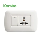 Color customize Modern Multi Socket and Electric Switch