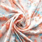 digital printed polyester recycled polyester satin fabric
