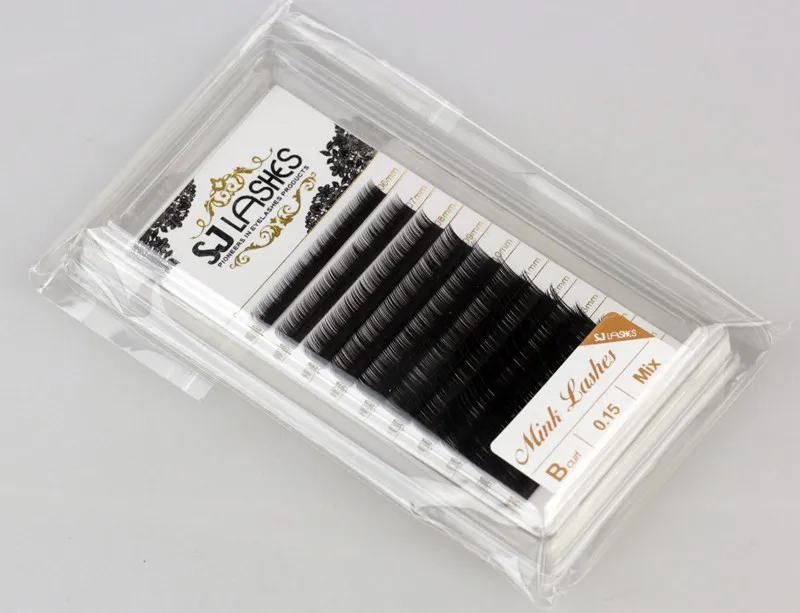 100% Real Mink Eyelash With Customized Packaging Box 100% Hand Made False Mink Lashes