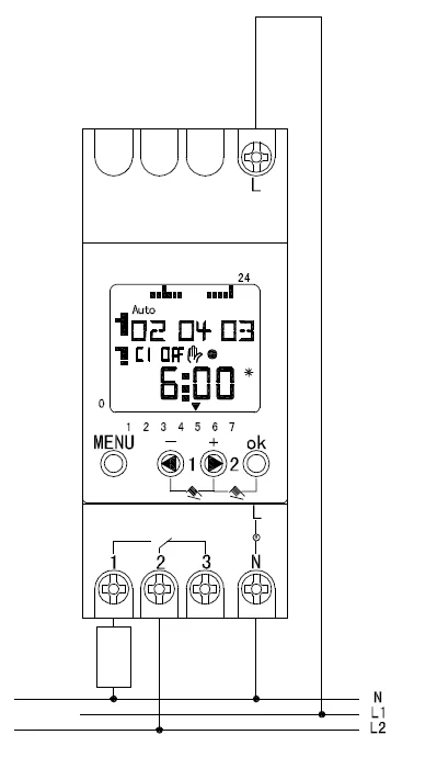 AHC811 16A DIN Rail LCD Digital Timer, Timer Switch Price