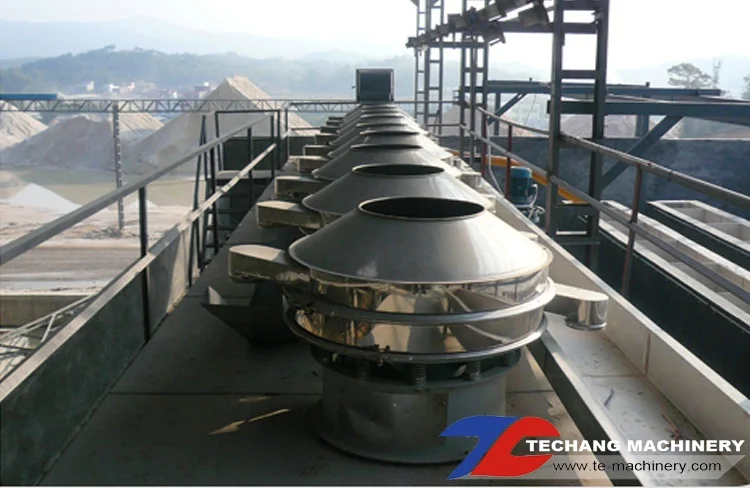 Stainless steel rotary vibrating screen/ circular vibrating sieve