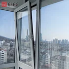 cheap aluminium bathroom top hung casement glass windows in singapore