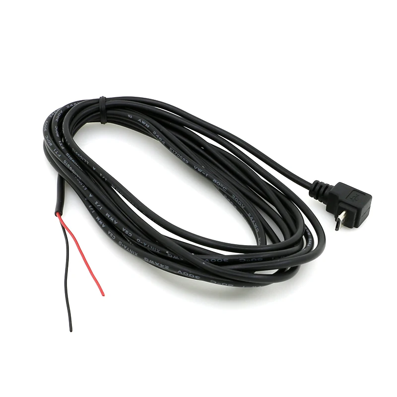 3ft 20cm to 10 m free sample durable slim new design white black internal 20cm 90 degrees elbow micro to open end usb wire cable - ANKUX.COM