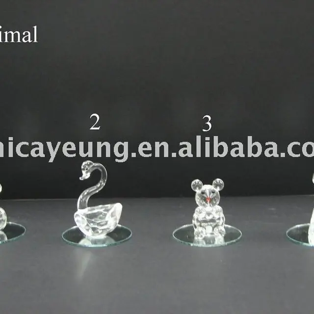 crystal animals figurines for gifts