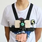 2019 NEW OBSHI Chest Belt Strap Harness Mount phone holder Camera Headstrap Mount + Quick Clip for gopros phone X02+S8