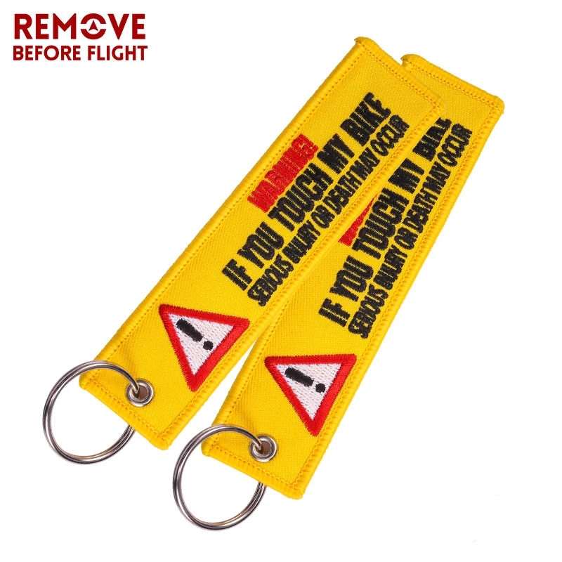 3 PACK Remove Before Flight Aviation Key Tags Key Chains for Motorcycles And Key 