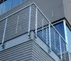 Indoor/Exterior Decorative Stainless Steel Rod Railings Stair/Balcony