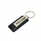 Custom Made Genuine Leather Key Chain Keychain ,Promotional Custom Embossed Logo Metal Pu Leather Keyrings Keychain