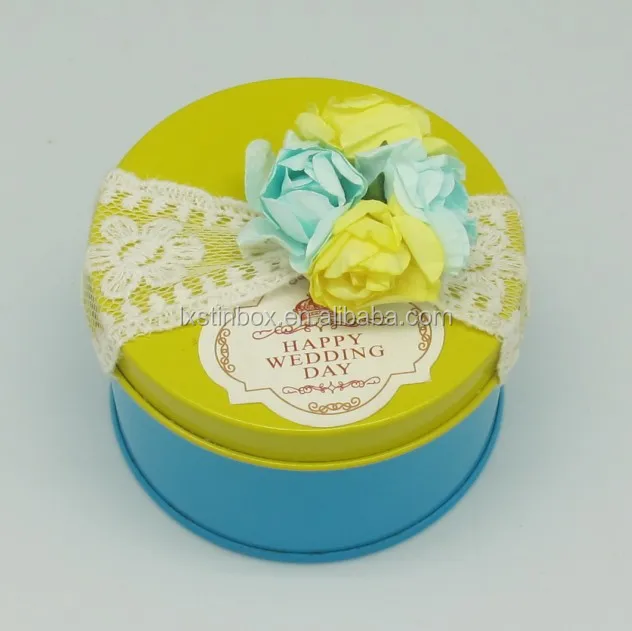 small round luxury gift packaging box empty coffee tin cans
