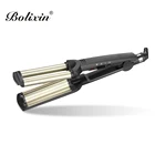 Curly iron hair crimp machine triple barrel wave curler