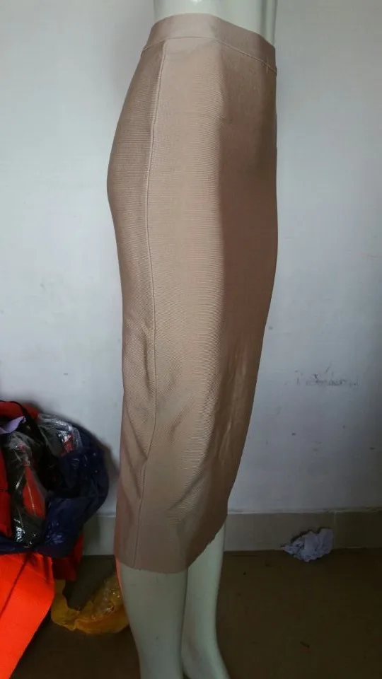 Summer dress wholesale 2015 new beige black red navy Bodycon Stretch midi women evening party bandage skirts Bandage Bodycon Wom
