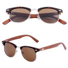 ZL104 pc frame Bamboo Wood Two-tone temple UV400 protection Sunglasses