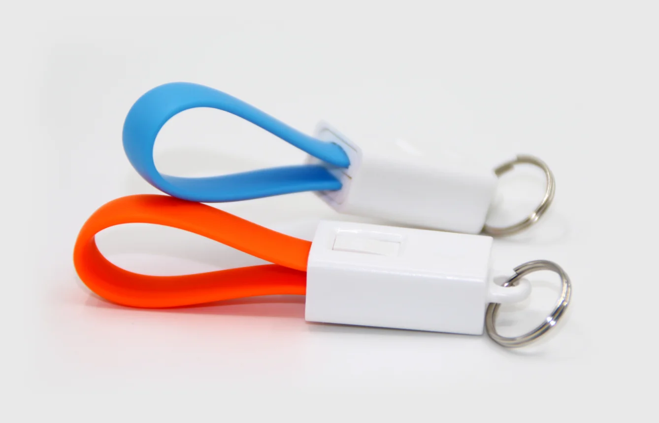 Multi-colors 2 in 1 USB magnetic charging cable with keyring for gift promotion - ANKUX.COM