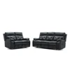 2019 New design sectional 3+2+1 PU leather recliner sofa set with cup holders