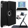 New 360 Degree Rotating Platin Solid Color Leather Stand Case Cover for iPad 4 3 2 Mini Air 9.7 2018