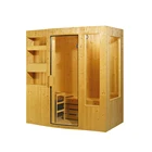 Sauna Bath Sauna Bath HS-SR003 Seks Sauna Room Sauna Cabin Outdoor Family Sauna Bath