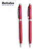 Reliabo China Manufacturer Red Metal Body Ballpoint Pens Promotional Metallic Ball Pen