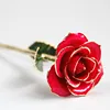 24k Gold Dipped Rose Long Stem 24k Gold Dipped Real Rose Lasted Forever with Stand, Best Anniversary Gifts for Her