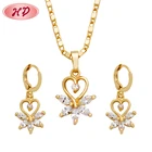 Small Gold Plate Jewelry Indian Unique Bridal Jewelry Set