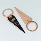 Cheap Round custom soft enamel keychains with 30mm keyrings