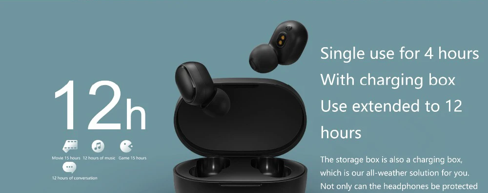 Original Redmi AirDots True Wireless Bluetooth 5.0 Mi Earbuds Earphone Headphone With Charging Case - ANKUX.COM