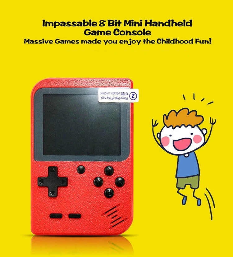 Mothca 400 Classic Retro Games 2.8 Inch 8 Bit Handheld Game Machine Portable Mini Video Game Console