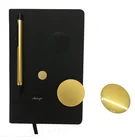 leather journal novelty notebook custom print notebook with fridge magnet