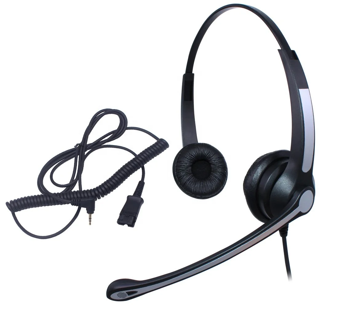 Silver 2.5mm Call Center Hands Free headset Mic for Motorola v60 v60i v60c v60g