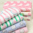 Free sample super soft digital printing muslin 100% cotton baby bedding fabric