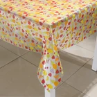 Printing Fancy Circle Pattern Design clear pvc table cloth transparent printed tablecloth