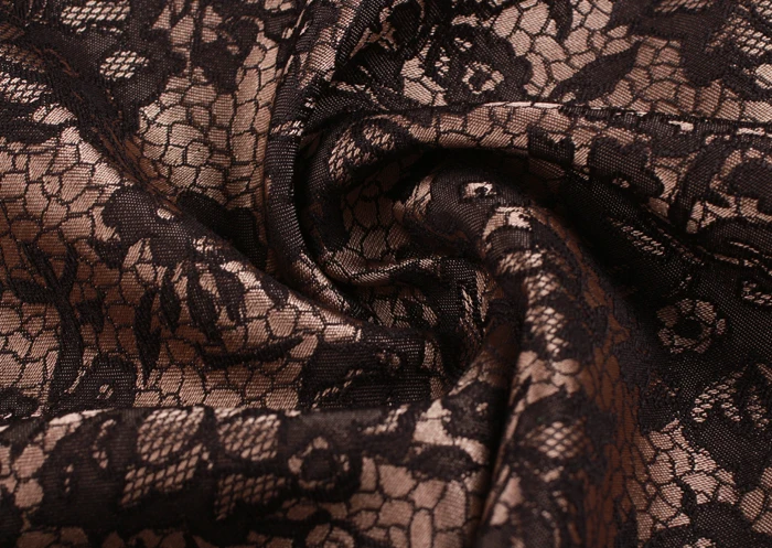 alibaba china 75d big jacquard polyester fabric with big size lady garment