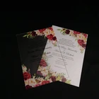 Customized UV Printing Frosted Acrylic Wedding Invitation