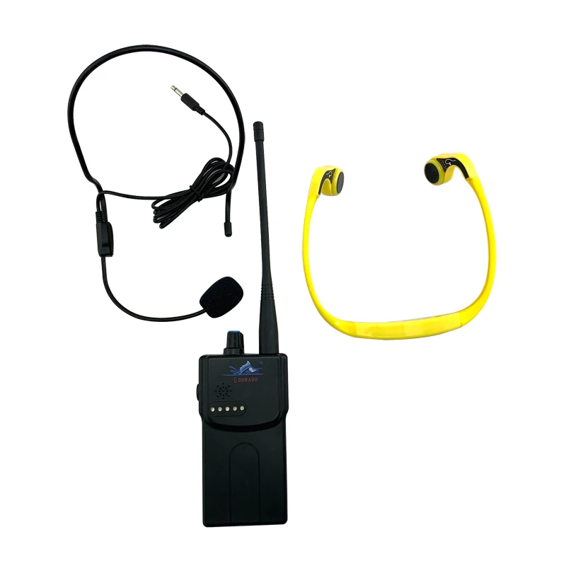 Waterproof Wireless Bone Conduction Headphone*1 and Transmitter*1 New Technology USB Portable Long Range MP3 Aquatic Sports - ANKUX.COM