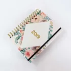 2019 Custom Hardcover Elastic Band Design Weekly Diary Planner with Strong Foil Stamp Divider Tabs