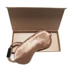 Private Label Luxury Eye Patch Gold Silk Sleep Mask