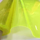 blue/yellow color transparent pvc soft plastic film for package