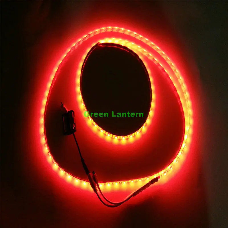 battery powered led strip green
